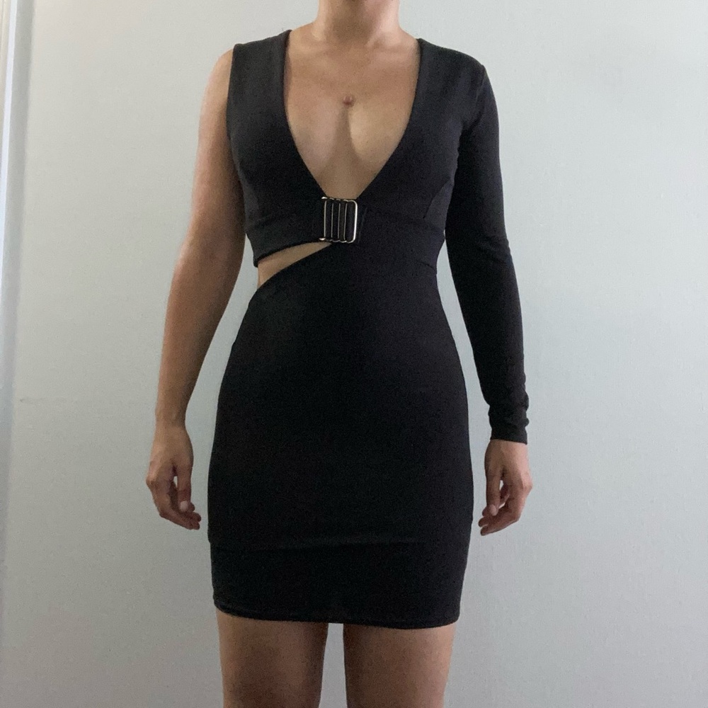 Asymmetric Mini Dress